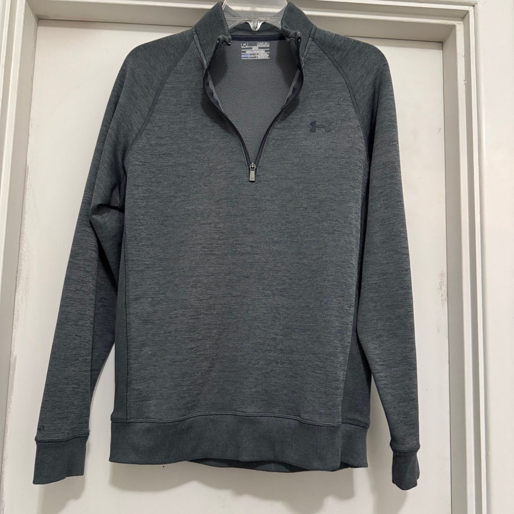 Under Armour Men's Gray Cold Gear 1/4 Zip Pullover